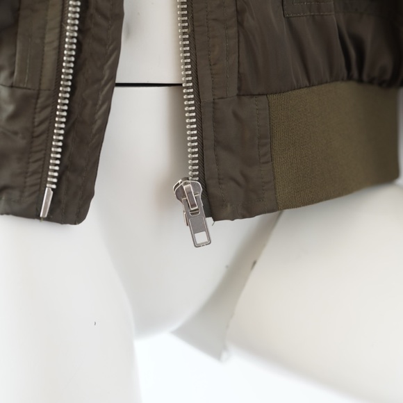 Free People Midnight Bomber Jacket, Small, MOSS Army - Picture 6 of 11